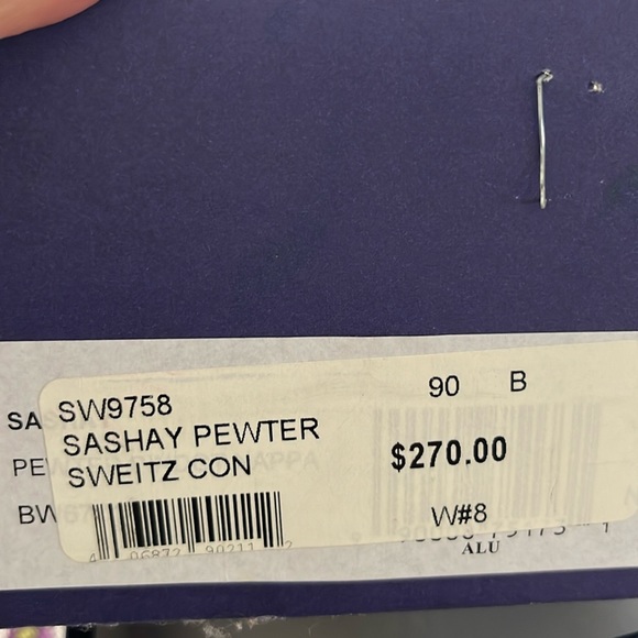 Stuart weitzman Sashay in pewter size 9m - Picture 2 of 7